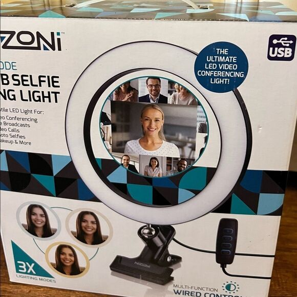 Nizoni 3 Mode Usb selfie ring light - Picture 1 of 6